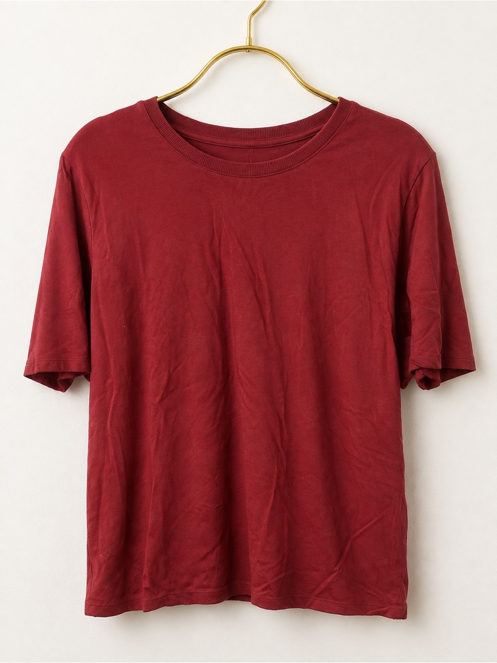 Universal Standard Maia Stovepipe Sleeve Tee Deep Red S 14/16